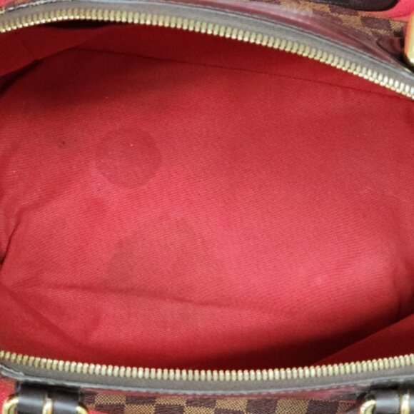 Authentic Louis Vuitton Verona GM Damier Ebene Brown Coated Canvas Handbag - Picture 7 of 10